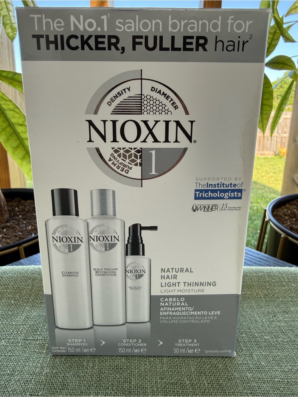 ✨ NIOXIN System 1 Hair Care Kit for Natural Hair with Light Thinning ✨